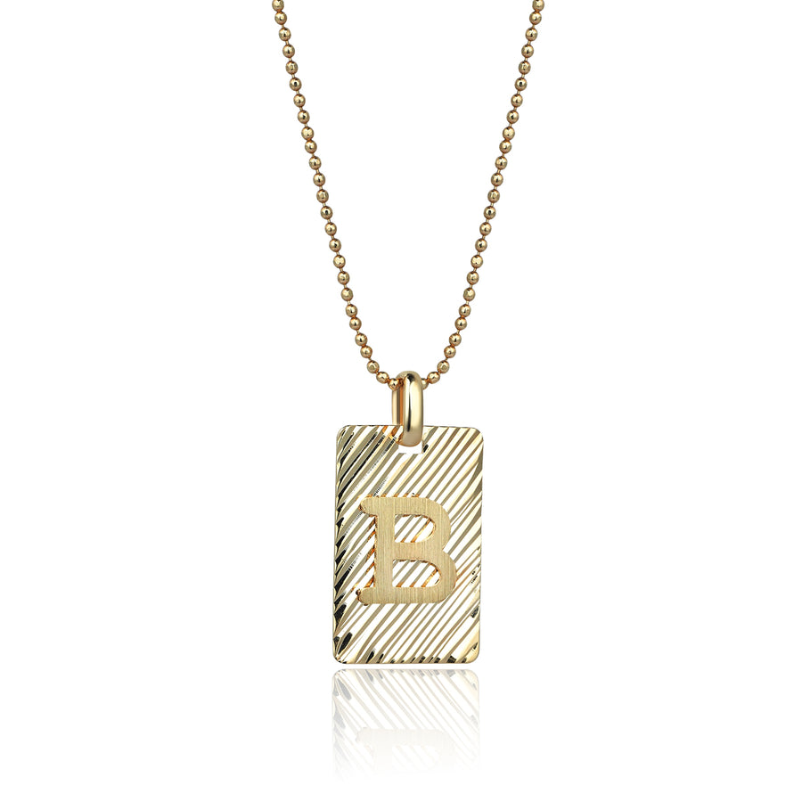 Gold on Gold Letter B