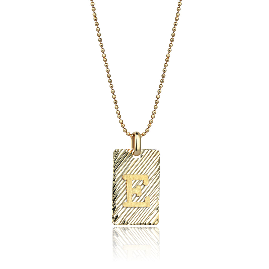 Gold on Gold Letter E