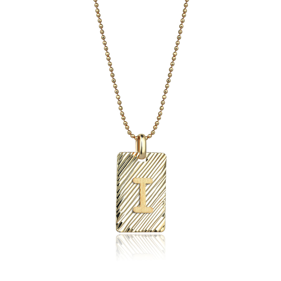 Gold on Gold Letter I