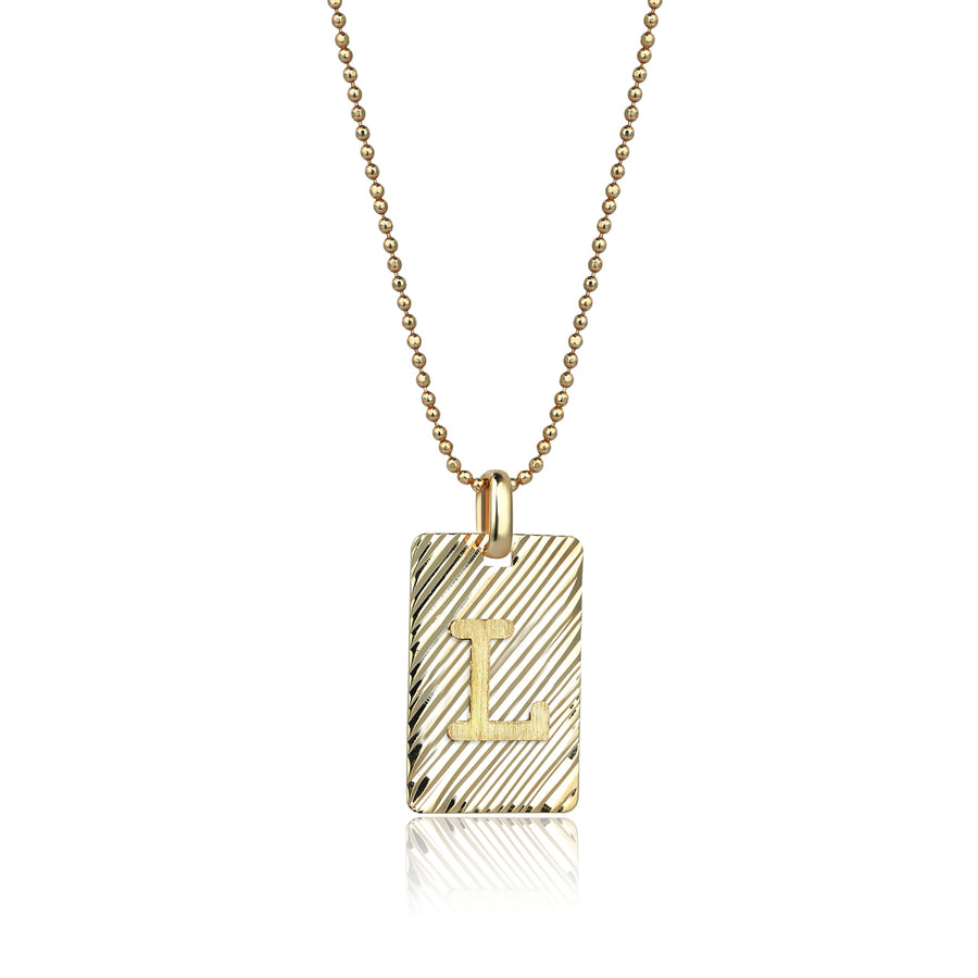 Gold on Gold Letter L